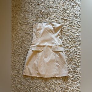 Princess Polly Strapless Cream Dress